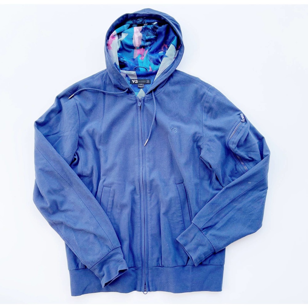Adidas Yohji Yamamoto Y3 Blue Zip Jacket